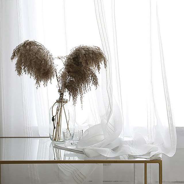 Shadow Stripe Sheer Curtain