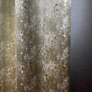 Golden Grove Luxury Jacquard Silky Cream Curtain