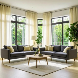 Smarties Cream Soft Sheer Curtain