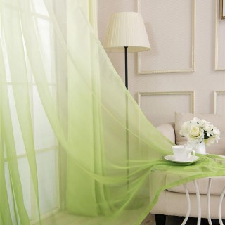 Candy Land Ombre Green Sheer Curtain