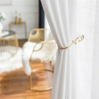 A Touch of Sunshine White Semi Heavy Net Curtain 3