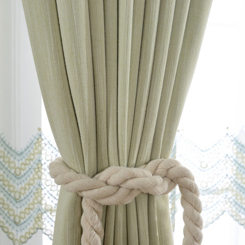 sage green grommet curtains