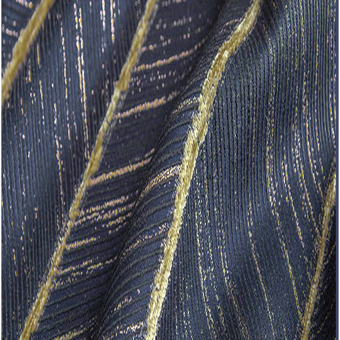 Blue and gold curtain on sale fabric