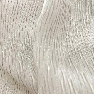 Whisper Wave Shimmering Cream Mesh Net Voile Curtains