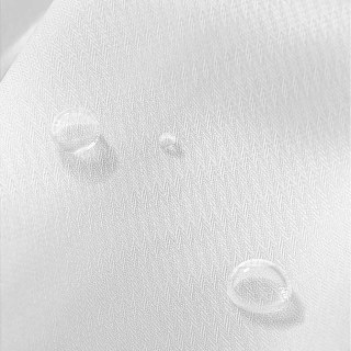 Avila Waterproof Textured White Outdoor Voile Curtain