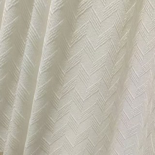 Chevron Mist Geometric Cream Heavy Voile Curtain 2