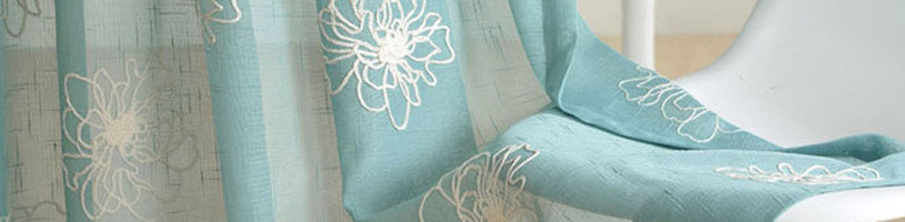 Teal Voile Curtain