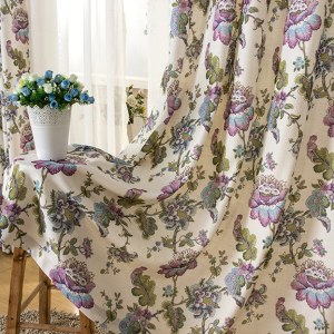 Après-midi Rêve dans le rideau vert et violet 4