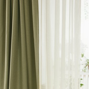 Regent Lin Style Vert Olive Rideau 1