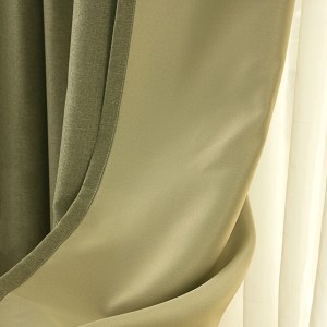 Regent Lin Style Vert Olive Rideau 6