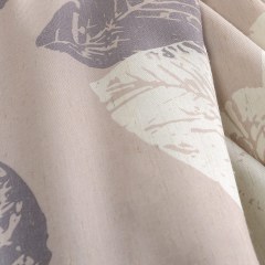 Rideau marron à motifs de feuilles bloquantes 5