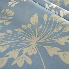 Brise Poudre Bleu Floral Rideau 5