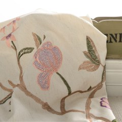 Fragrance Brun Branche Brodé Rideau 5