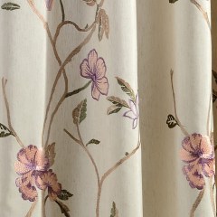 Fragrance Brun Branche Brodé Rideau 2