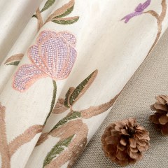 Fragrance Brun Branche Brodé Rideau 4