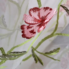 Fragrance Vert Branche Brodé Rideau Voile Transparent 3