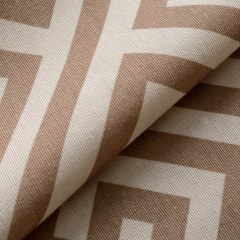 Rideau marron clair à motif grec 5