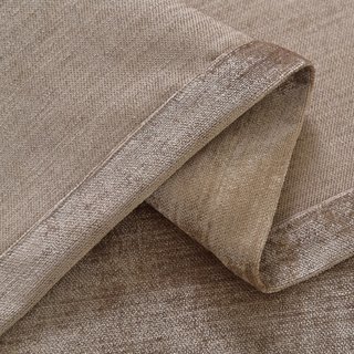Rideau en chenille marron taupe de luxe 4