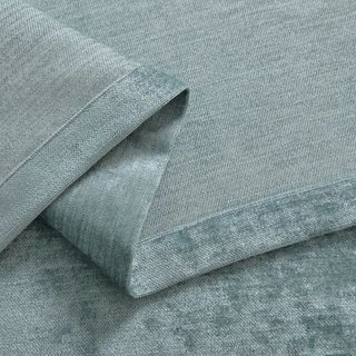 Luxe Chenille Vert Sauge et Œuf de Canard 7