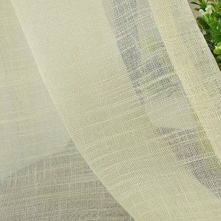 Une Touche de Soleil Voilage Semi-Transparent Jaune Citron Rideaux en Tulle Lourd 8