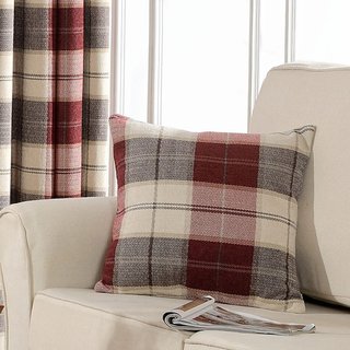Cosy Plaid Check Burgundy Red Chenille Curtain
Cosy Plaid Check Bordeaux Rouge Chenille Rideau 8