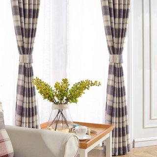 Cosy Plaid Check Light Purple Chenille Curtain
Cosy Plaid Check Violet Clair Chenille Rideau 4