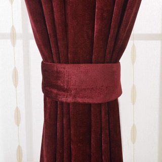 Luxury Red Burgundy Colour Chenille Curtain
Luxury Bourgogne Couleur Chenille Rideau 4