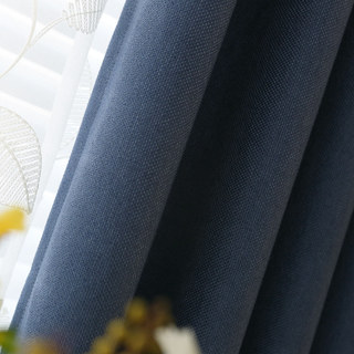 Subtil Printemps Neptune Marine Foncé Rideau 6