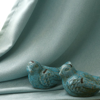 Rideau Turquoise Printemps Discret 5