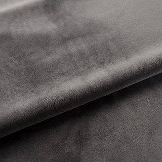Rideau de velours taupe gris lustré 6