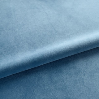 Rideaux de velours bleu canard et lustré