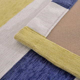 Sunshine Bold rayé jaune bleu rayé Rideau 8