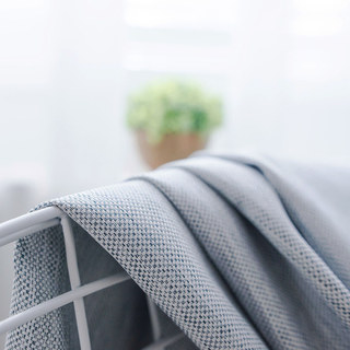 Rideau Bleu Clair Anti-Lumière Totale 7