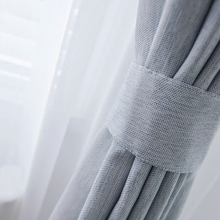 Rideau Bleu Clair Anti-Lumière Totale 6