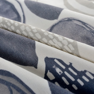 Infinity Bleu Gris Moderne Motif Géométrique Rideau 8