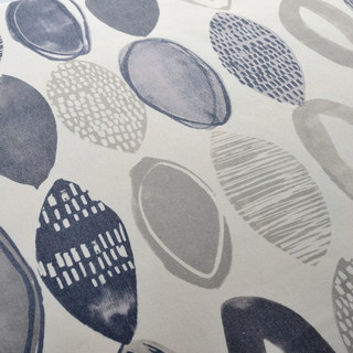 Infinity Bleu Gris Moderne Motif Géométrique Rideau