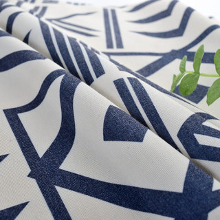 Le Rideau Moderne Géométrique Bleu City Sketch 6