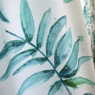 Rideau Tropical Jungle Palmier Vert Feuille 8