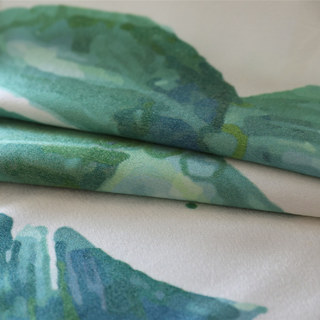 Rideau Tropical Jungle Palmier Vert Feuille 7