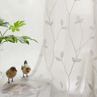 Love Fantasy White Leaf Voile Curtain
Amour Fantaisie Rideau Voile Feuille Blanche