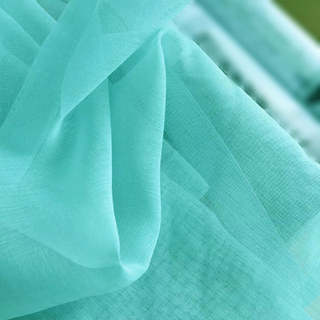 Smarties Turquoise Vert Rideau Voile Doux et Transparent