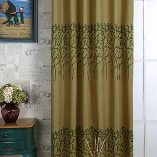 Arbres des Quatre Saisons Rideau Jaune Olive Vert 5