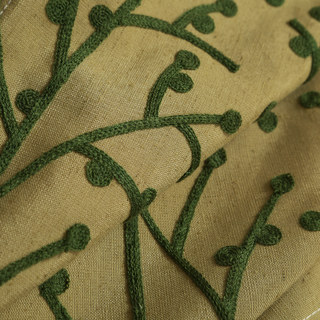 Arbres des Quatre Saisons Rideau Jaune Olive Vert 3