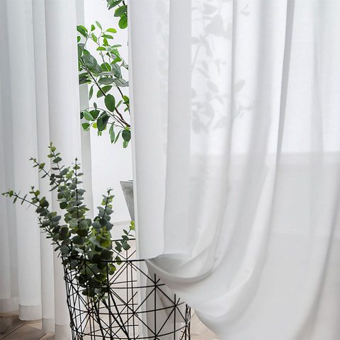 Brise Douce Rideau Voile Blanc Coco - L'Essence Du Design Naturel 1