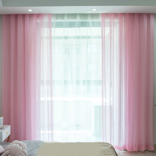 Luxe Rose Voile Transparent Rideau 3
