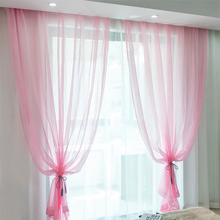 Luxe Rose Voile Transparent Rideau 2