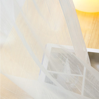 Summer Wind Stripe Texture White Sheer Voile Curtain
Summer Wind Stripe Texture Blanc Voile Transparent Rideau