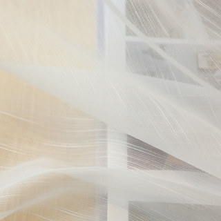 Summer Wind Stripe Texture White Sheer Voile Curtain
Summer Wind Stripe Texture Blanc Voile Transparent Rideau 9