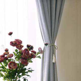 Rideau Argent Gris Printemps Discret 3