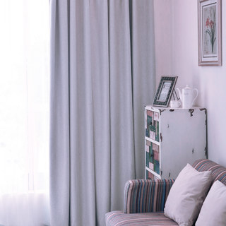 Rideau Argent Gris Printemps Discret 1